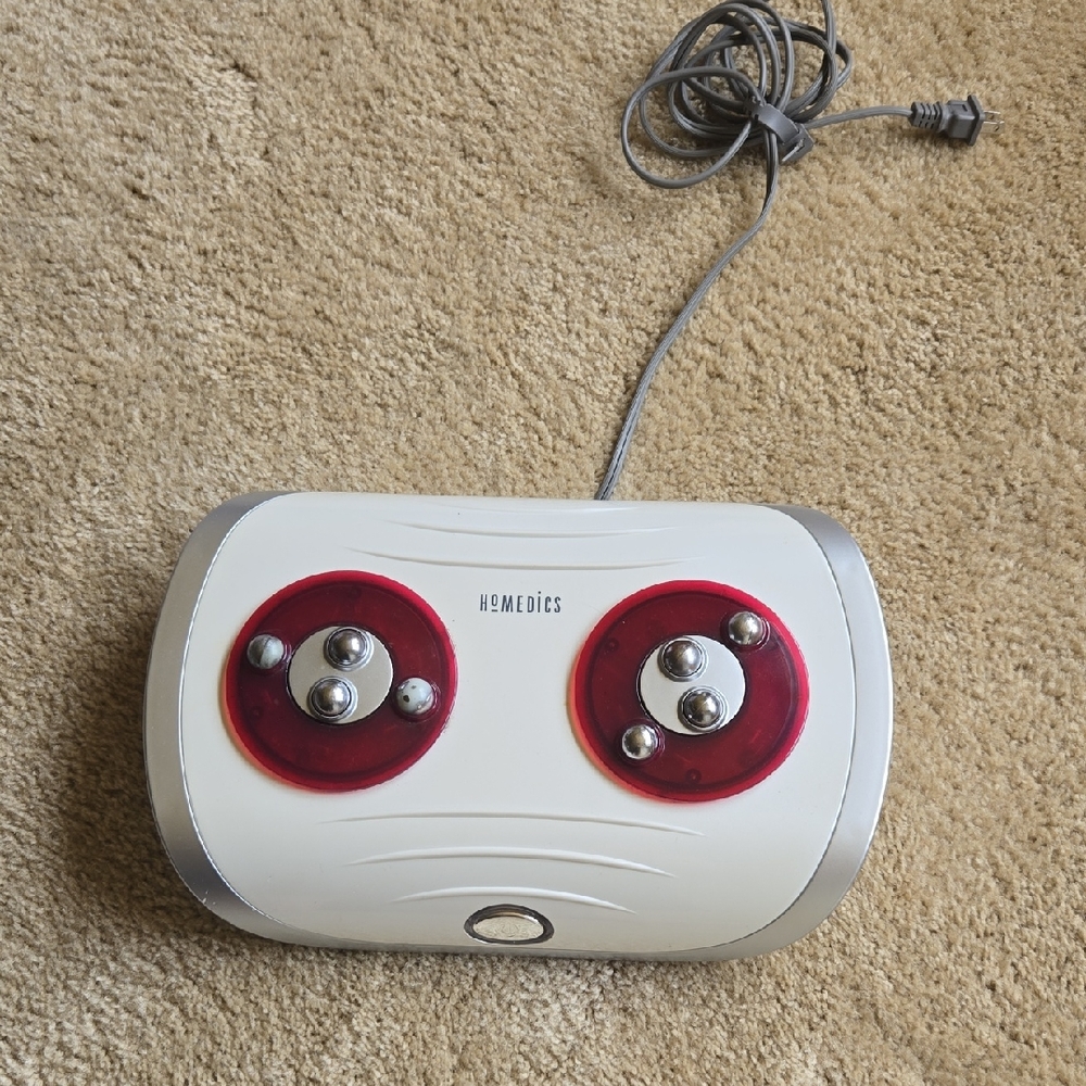 Homedics Massager with Red and Silver Design